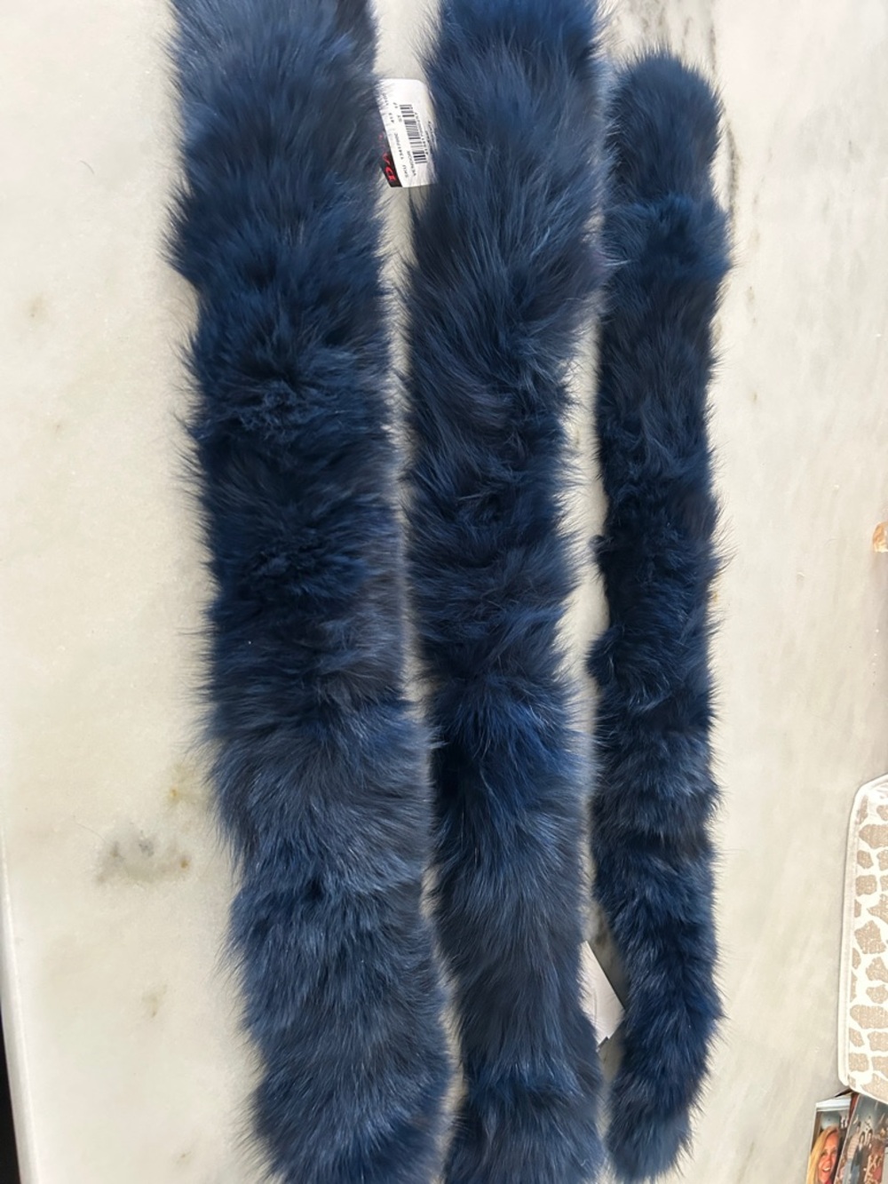 Danier Deep Blue Fox Fur collar